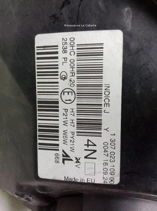 23373709 260109051r faro renault megane iii coupe