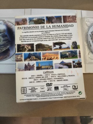7 DVDs Patrimonio de la Humanidad