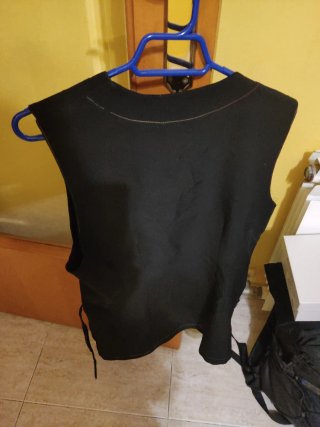Bata Trabajo Peluquería/Limpieza Negra