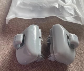 Par clips visera coche Audi gris