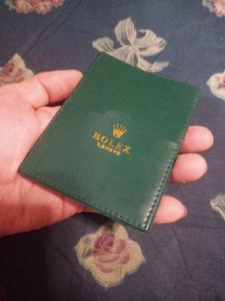 PORTADOCUMENTOS VERDE PARA RELOJES MARCA ROLEX