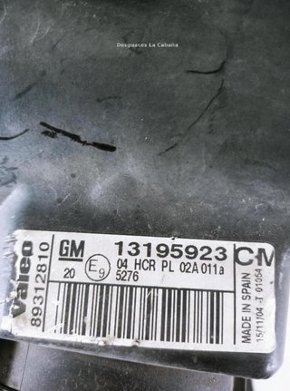 Faro izquierdo opel corsa c (x01) 22164537