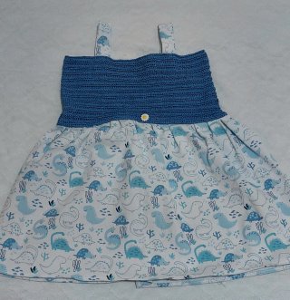 Vestido niña 1-2 años dinosaurios