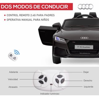Coche Eléctrico Infantil Audi TT RS Roadster