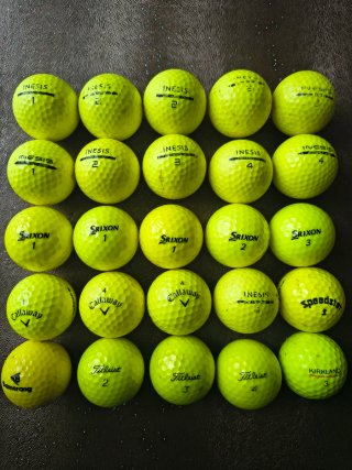 25 Bolas de Golf Usadas Varias Marcas