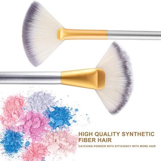 Set 18 Pcs Brochas Maquillaje Beige/Oro