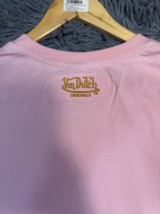 Camiseta Von Dutch rosa ojo volador