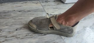 Satorisan Zuecos Gris/Verde Talla 38