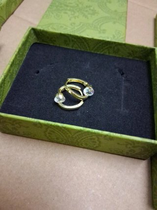 Pendientes dorados acero inoxidable