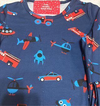 Pijama infantil niño 4-5 años vehículos