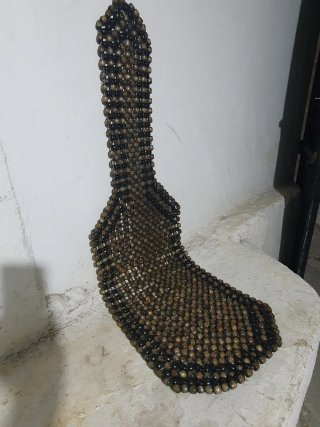 Respaldo asiento coche bolas madera