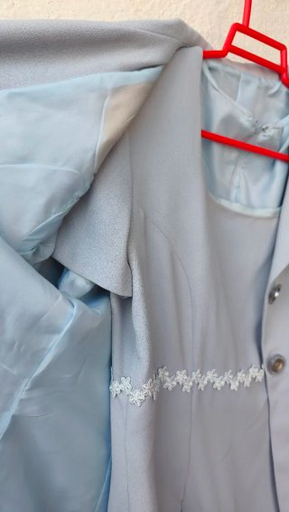 Conjunto Blazer y Vestido Azul