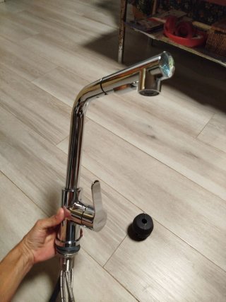 Grifo Cocina Extensible Plata