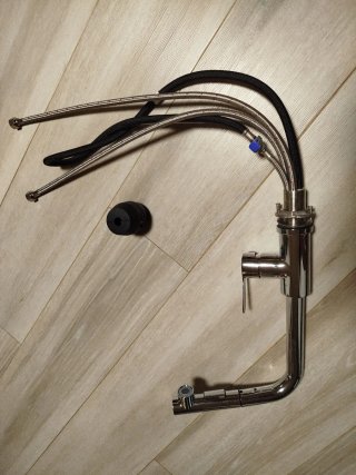 Grifo Cocina Extensible Plata
