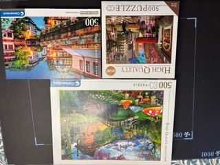 Lote 3 Puzzles 500 Piezas