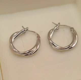 Pendientes Aro Plateados