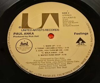 Vinilo Paul Lanka Feelings 1975