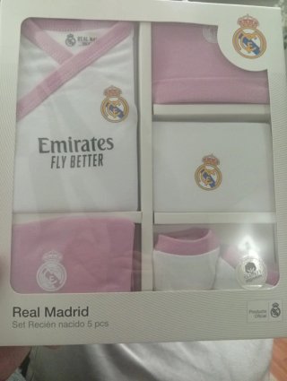 Conjunto Real Madrid Bebé 5 Piezas
