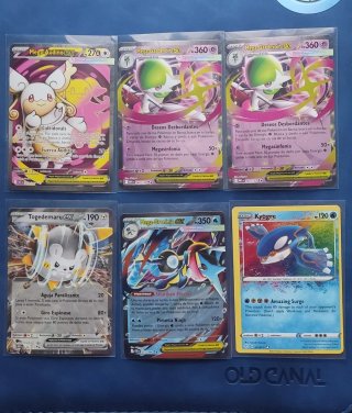 6 Cartas Pokémon EX Mega Audino Gardevoir Kyogre