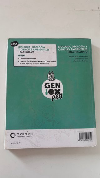 Libro de Biología 1º Bachillerato - Oxford Geniox