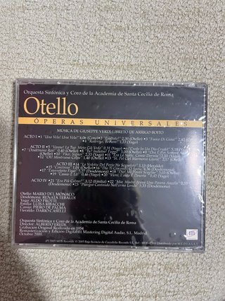 CD Otello Giuseppe Verdi Orquesta Academia Roma