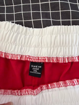 Pantalón Shein Curve Rojo Retro