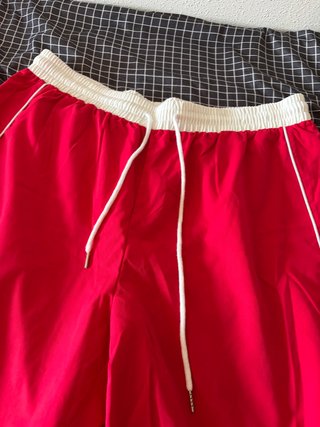 Pantalón Shein Curve Rojo Retro
