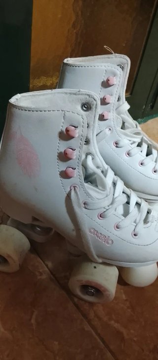 Patins 4 rodas Oxelo branco