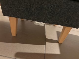Reposapiés IKEA OMTÄNKSAM tela gris