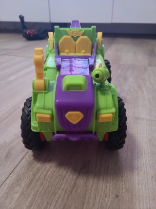 Coche Monster Roller Verde y Morado