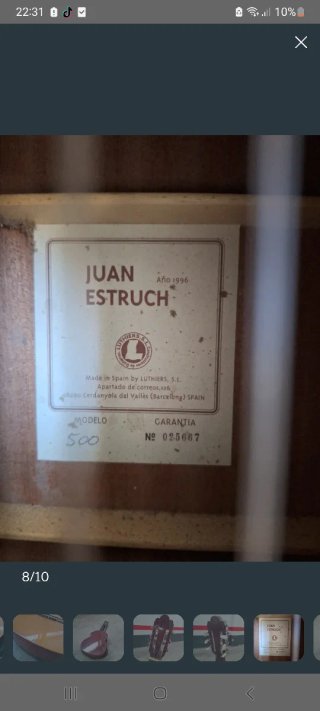 Guitarra Juan Estruch Año 1996