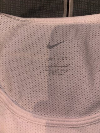 Camiseta Nike sin mangas blanca