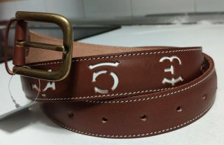 Cinturón de Cuero con Hierros Ganaderos