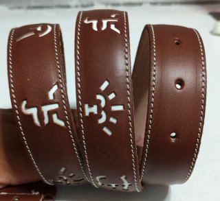 Cinturón de Cuero con Hierros Ganaderos