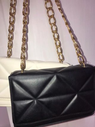 2 bolsos fiesta cadena dorada