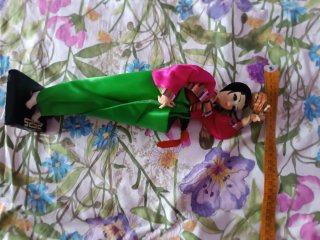 Figura tradicional coreana Hanbok