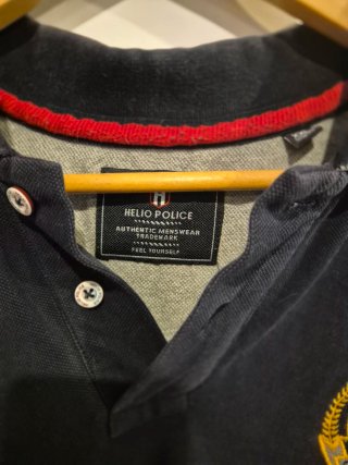 Polo Helio Police Hombre Azul Marino