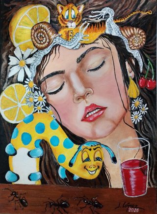 Óleo sobre cartulina