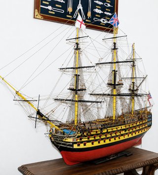 Lote 3 Maquetas Navales Madera