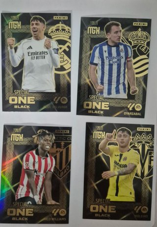 Lote 4 Cromos Panini Special One Black