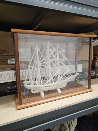 Maqueta de barco de sal