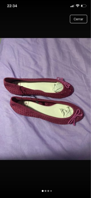 Bailarinas rosas/moradas talla 39