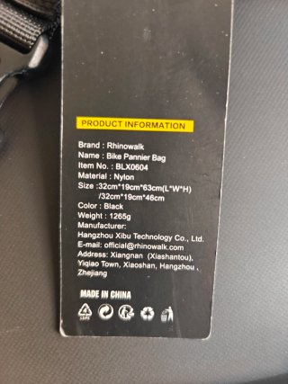Bolsa de viaje Rhinowall Negro