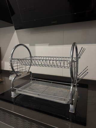 Escurridor de platos de 2 niveles