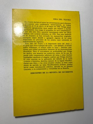 Idea del teatro - José Ortega y Gasset