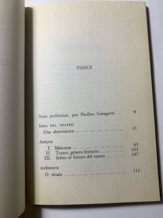 Idea del teatro - José Ortega y Gasset