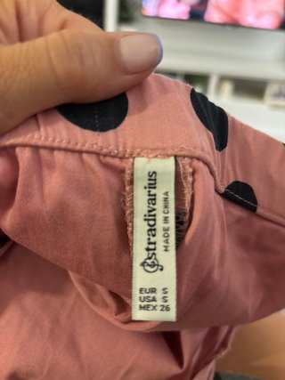 Falda lunares rosa y negra