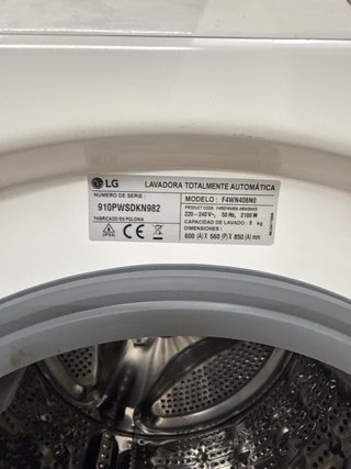 Lavadora LG Direct Drive 8kg A+++ -40%