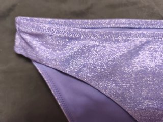 Braguita bikini Etam lúrex morado talla 42