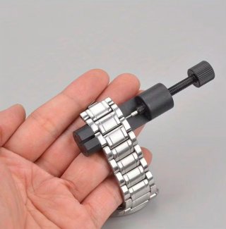 Reloj Hombre Negro y Plateado